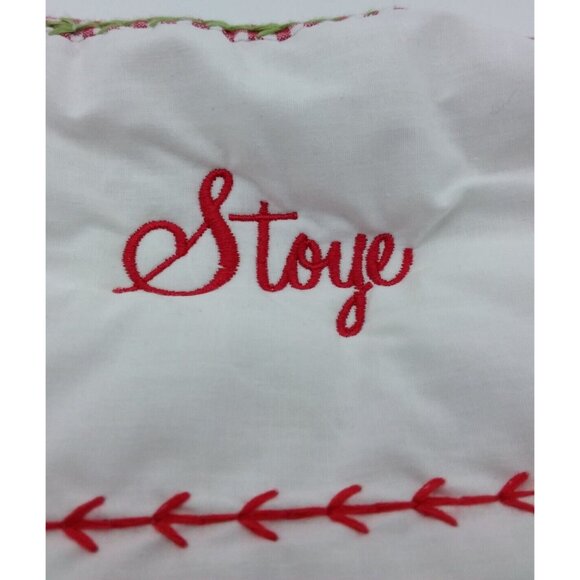 Pottery Barn Kids Stoye Jumbo Stocking Santa Gifts Holiday Quilted 31.5 Inches - Picture 5 of 11